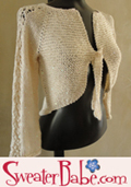 knitting pattern link to high low glamorous cardigan