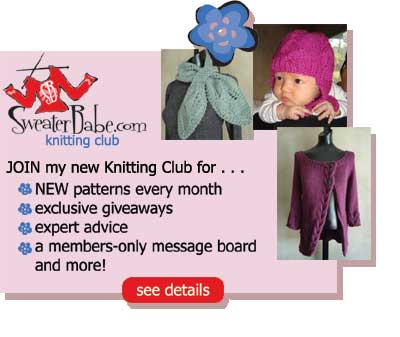 The SweaterBabe.com Knitting Pattern Club