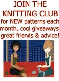 Join the Knitting Pattern Club graphic