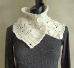 Alpaca Silk Knit Lace Cowl Neckwarmer Knitting Pattern