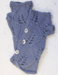 free knitting pattern lush lacy mitts photo