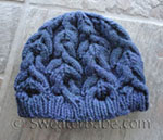 knitting pattern photo of malibrigo chunky cabled hat