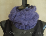 Kid Mohair Lace Mobius Cowl Knitting Pattern