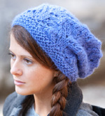knitting pattern photo for  free montera slouchy hat
