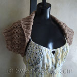quick shawl-collared shrug knitting pattern