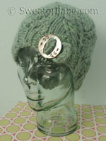 knitting pattern photo of vintage one-ball lace hat