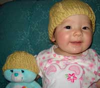 free baby knitting hat pattern